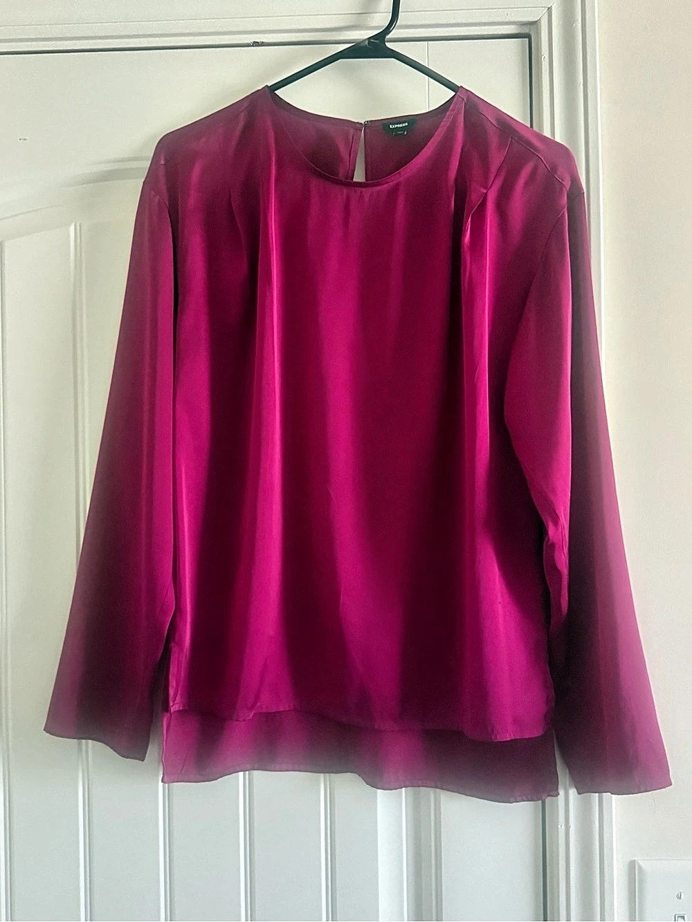 Express Long Sleeve Blouse in Pink Size Small Like New